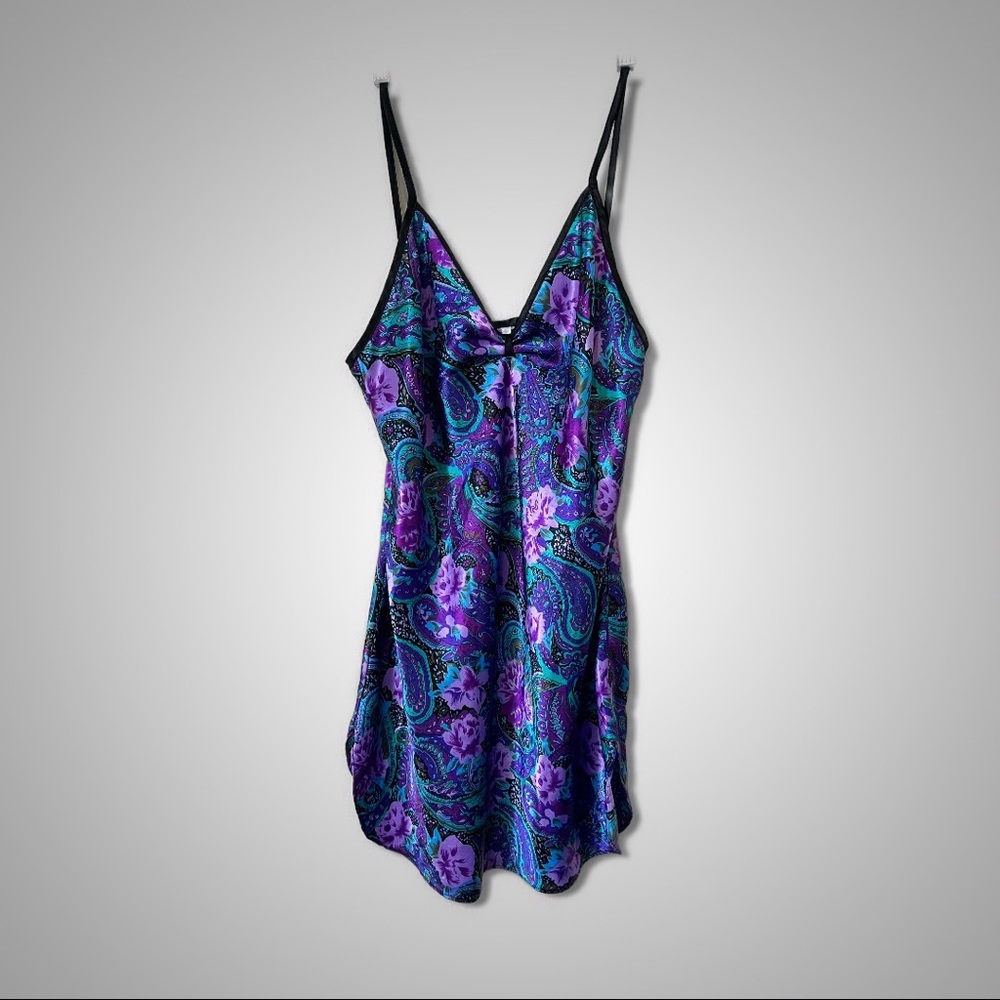 Vintage Sincerely Natalie silky slip dress